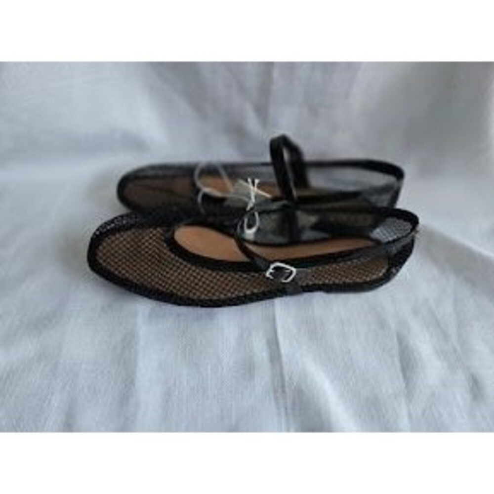 A New Day Issa Mesh Mary Jane Flats -Jet Black - Womens size 11 - NEW - Picture 4 of 5